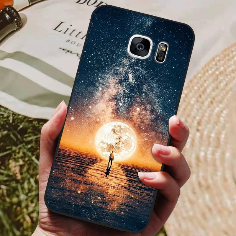 For Samsung Galaxy S7 Edge Silicone Case Cute Pattern Soft TPU Phone Cover For Samsung Galaxy S6 S7 S 7 Edge Back Cover Bumper