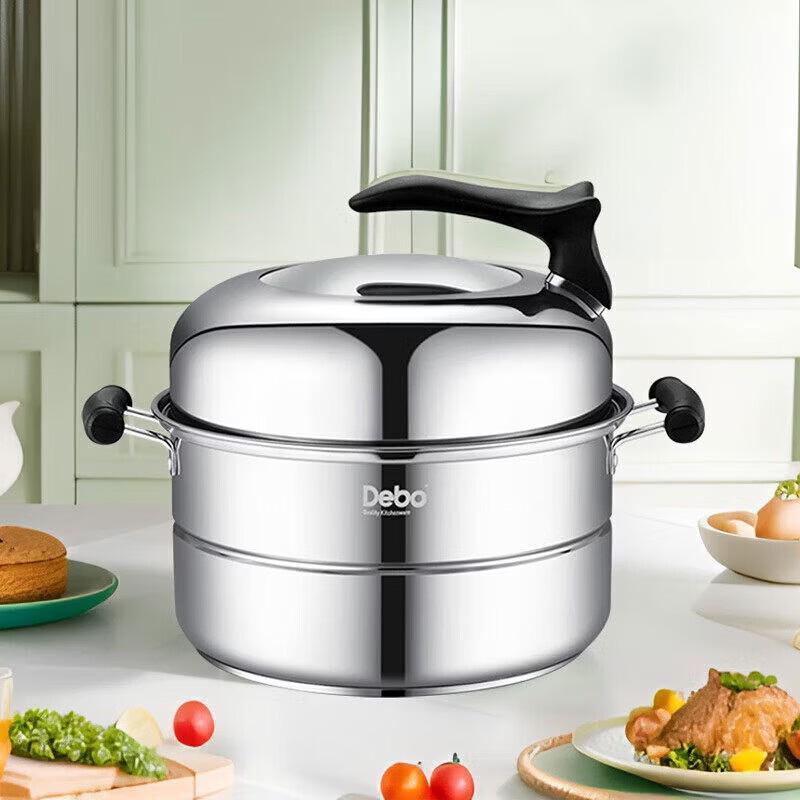 Debo 28cm Stainless Steel Steamer & Soup Pot