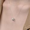 [925 Silver] Duo Pave Link Necklace (White) BH7N5A792W9450