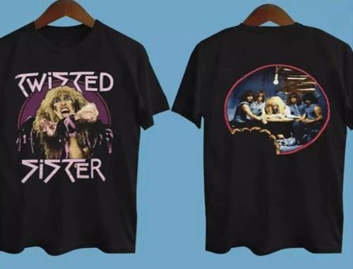 Twisted Sister Stay Hungry Tour T-Shirt neu beidseitig Mutter Geschenk Geschenk Fan