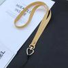 Colorful Long Phone Lanyard for Girls with Peach Heart Clasp, Ideal for Keys, Work ID, Earphone Case, Universal Anti-Lost Design