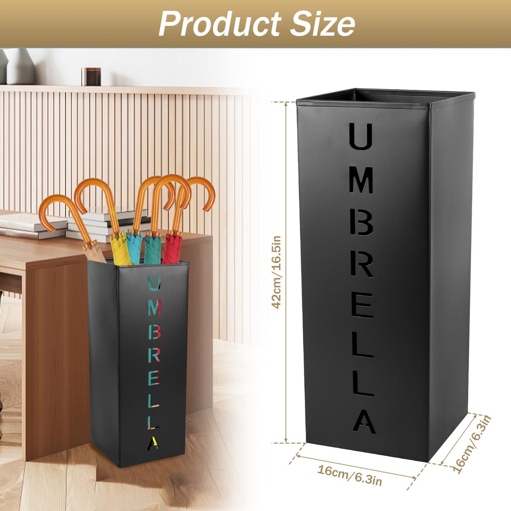 Metal NEW Umbrella Holder Free Standing Umbrella Stand Rack Decorative Umbrella Holder Bin Multipurpose Walking Sticks Storage