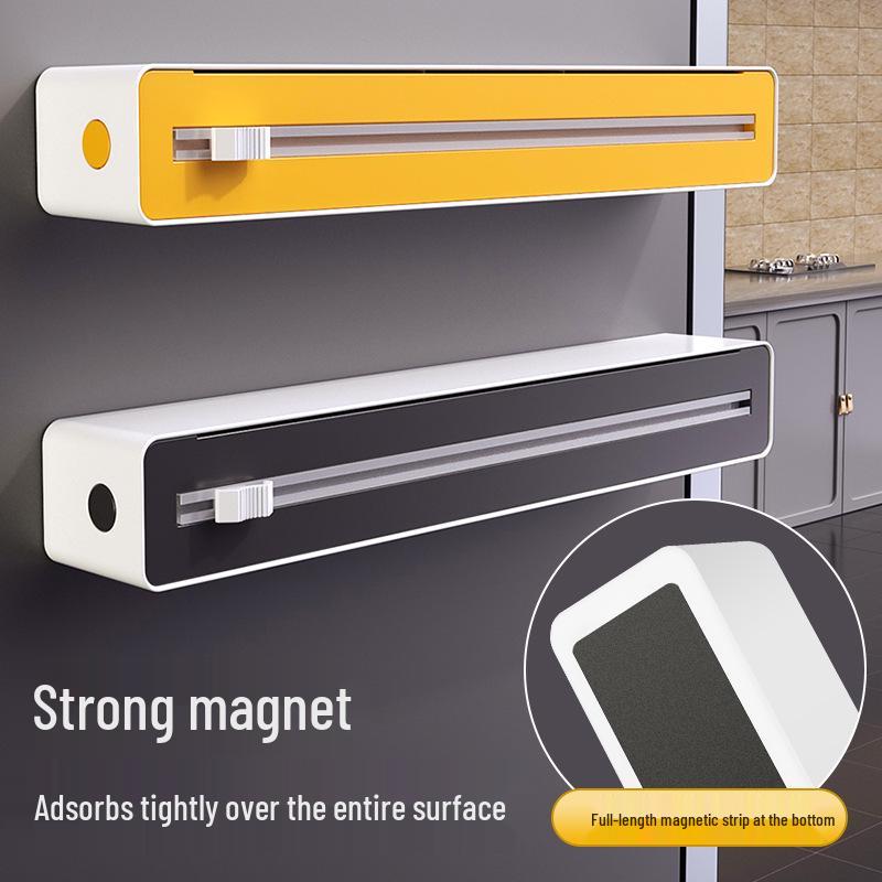 Wall-Mounted Magnetic Cutter for Plastic Wrap, Baking Paper & Foil