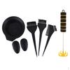 7x Hair Coloring Bowl Comb Brush Stirrer Ear Cover For Barbers Hairdressing