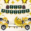 Eid Mubarak Balloon Set with Moon and Star Decorations for Ramadan Celebration