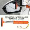 Retractable Car Glass Scraper - 1pc Universal Car Accessories - Portable Car Mirror Raindrop Cleaner with Long Pole