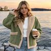 Women's Casual Long Sleeve Lapel Jacket for Everyday Wear