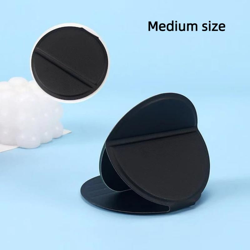 Travel Essentials Makeup Mirror Ultra-Thin 0.7Cm Folding Cosmetic Mirror Pu Leather Cover Portable Pocket Mirror For Handbag