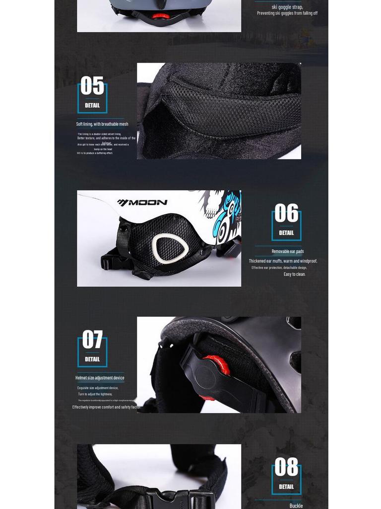 MOON Snow Ski Helmet: Winter Sports Safety Head Protection