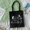 Geantă japoneză din pânză cu desene animate, punk casual, de mare capacitate, pentru femei Harajuku, geantă drăguță pentru cumpărători, geantă de umăr Ulzzang pentru femei