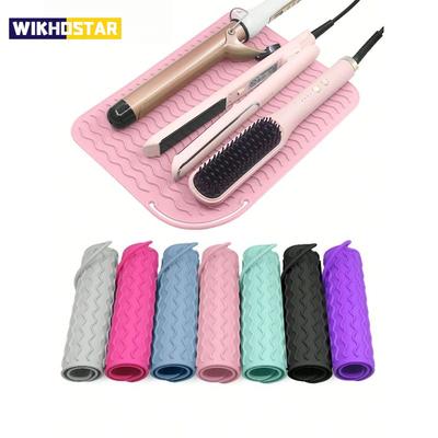 New Plus Size Silicone Heat Resistant Mat Portable Travel Hot Tools Pad Cover for Curling Iron, Flat Iron Hair Straightener