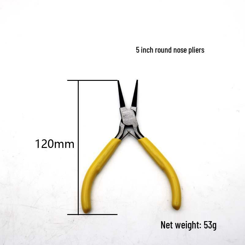 5" Mini Pliers for DIY Jewelry, Multi-Function Wire Cutters, Angled Top Cutting Pliers