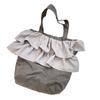 3 large-capacity bud bags, cute ruffle edge shoulder bags, student class bags, going out messenger bags