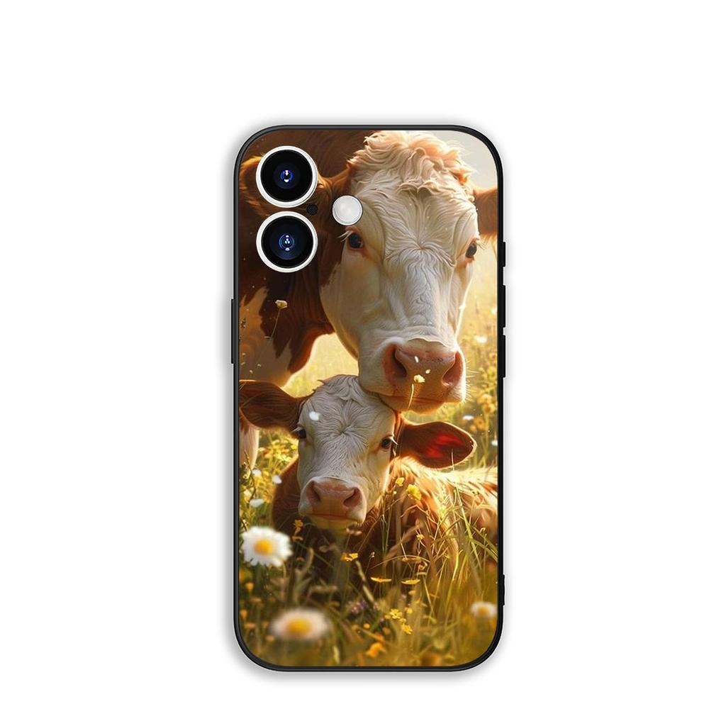Funda Coque Cover for OPPO A80 A60 A40 A38 A79 A16 A17 A58 A78 A94 A95 A57 A15 A74 A53 A96 A98 Phone Case Cow Print Wallpaper