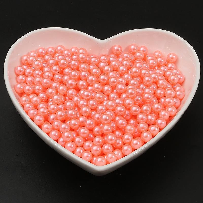 2-18Mm Non-Porous Abs Color Imitation Pearl Loose Beads Diy Handmade Glue Filler Accessories