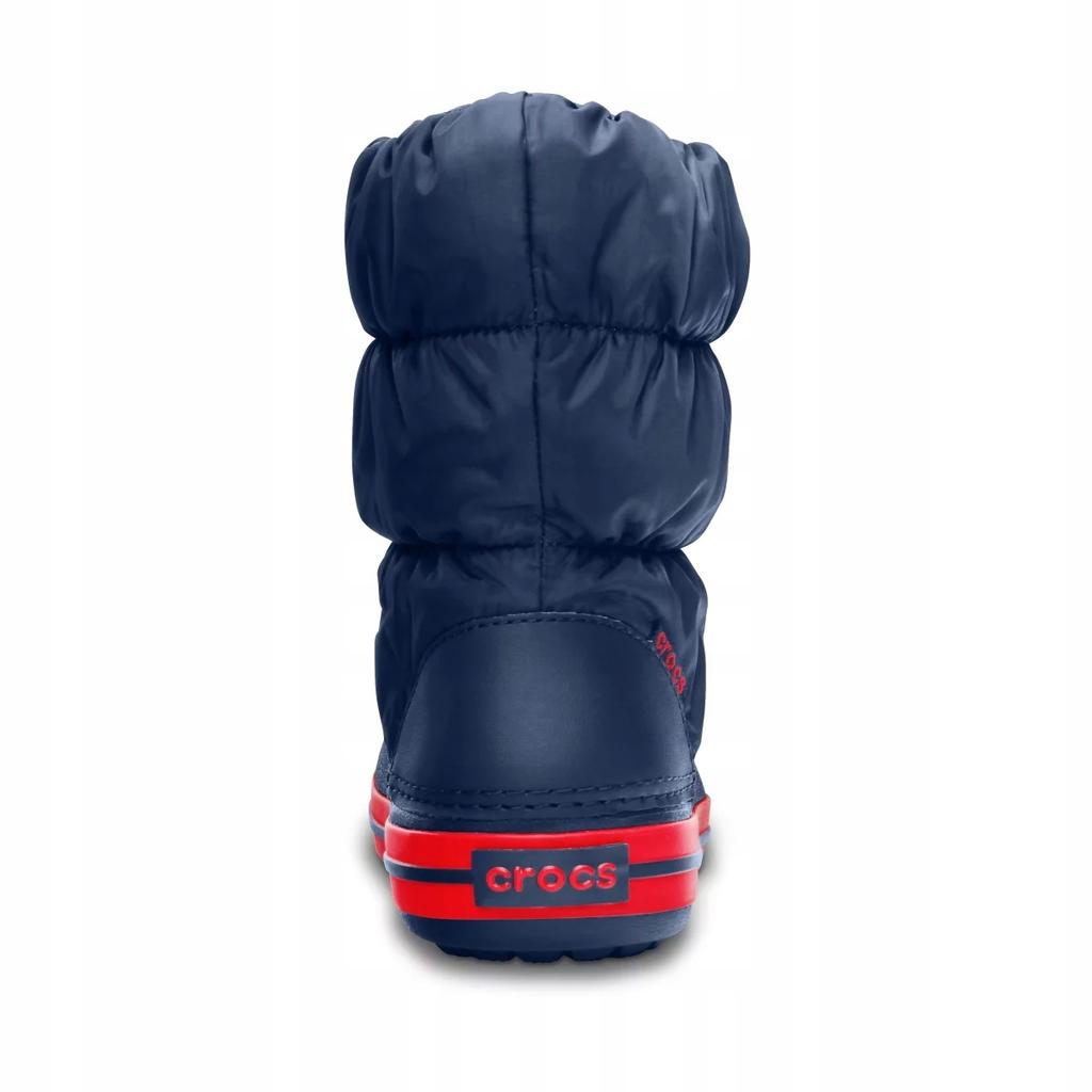 Crocs Winter Puff Boot Kids  211053 |J3/5/Eu 34-35| Navy/Red