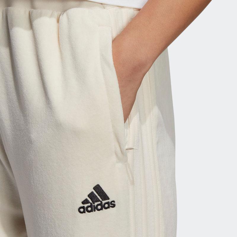 Adidas Embroidered Logo Jogger Sweatpants Women Bottoms Off-White HG1824