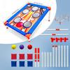 1/5 HolesThrowing Game Sandbag Board Training Sandbag Throwing Toy Bouncing Game Board Set Outdoor Sports Bowling-style Design
