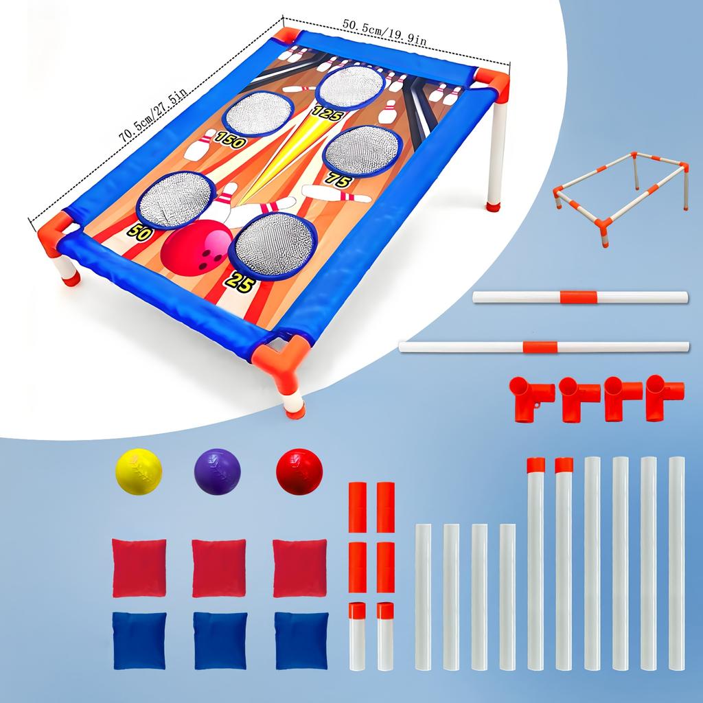 1/5 HolesThrowing Game Sandbag Board Training Sandbag Throwing Toy Bouncing Game Board Set Outdoor Sports Bowling-style Design
