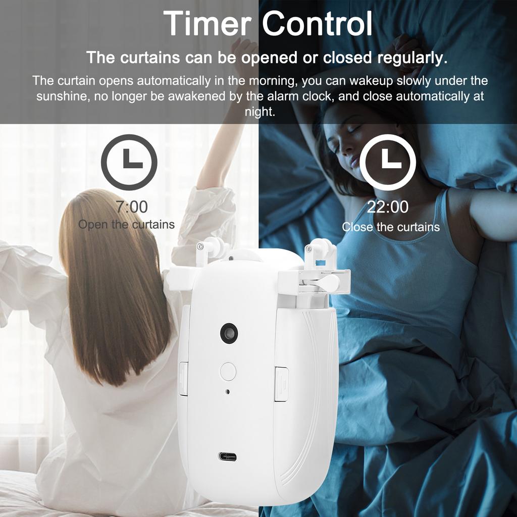 1PC Tuya ZigBee 3 In 1 Intelligent Curtain Motor Electric Curtain Robot Automatic Opener No Wiring Support APP Remote