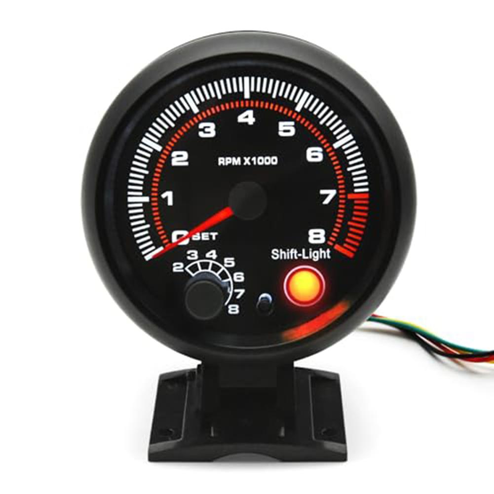 

3.75 Inches RPM Gauge Suitable For 4 6 8 Cylinders Easy Installation Non-deformation Design Plastic And Metal Construction