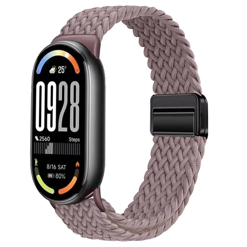 Nylon Loop Band for Xiaomi Mi Band 10 Strap Braided Bracelet Breathable Wristband for XiaoMi Band 8 9 10 NFC Magnetic clasp Belt