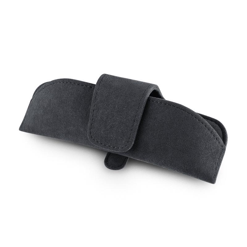 Car Sun Visor Suede Sunglasses Storage Box Clip