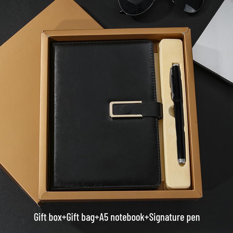 A5 Custom Notebook & Diary Gift Set with Logo Printing and Engraving