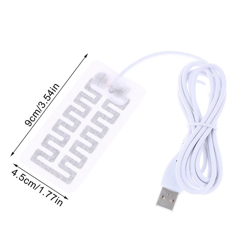 1Pcs Thermal Electric USB Gloves Heater Heated Gloves Carbon Fiber Cloth Skis Mittens Winter Heating Film Pad