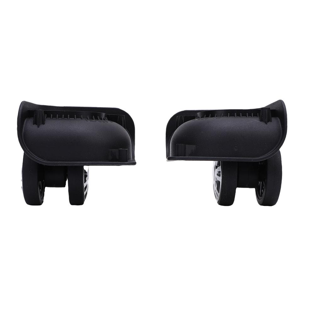 1 Pair Luggage Suitcase Wheels ABS Silent Double Row Wheels Universal Travel Suitcase Replacement Casters