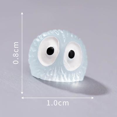 Glow-in-the-Dark Resin Figurine Micro-Scenery Decorative Ornament Cartoon- Adorable Viral Glowing Desktop Craft Item