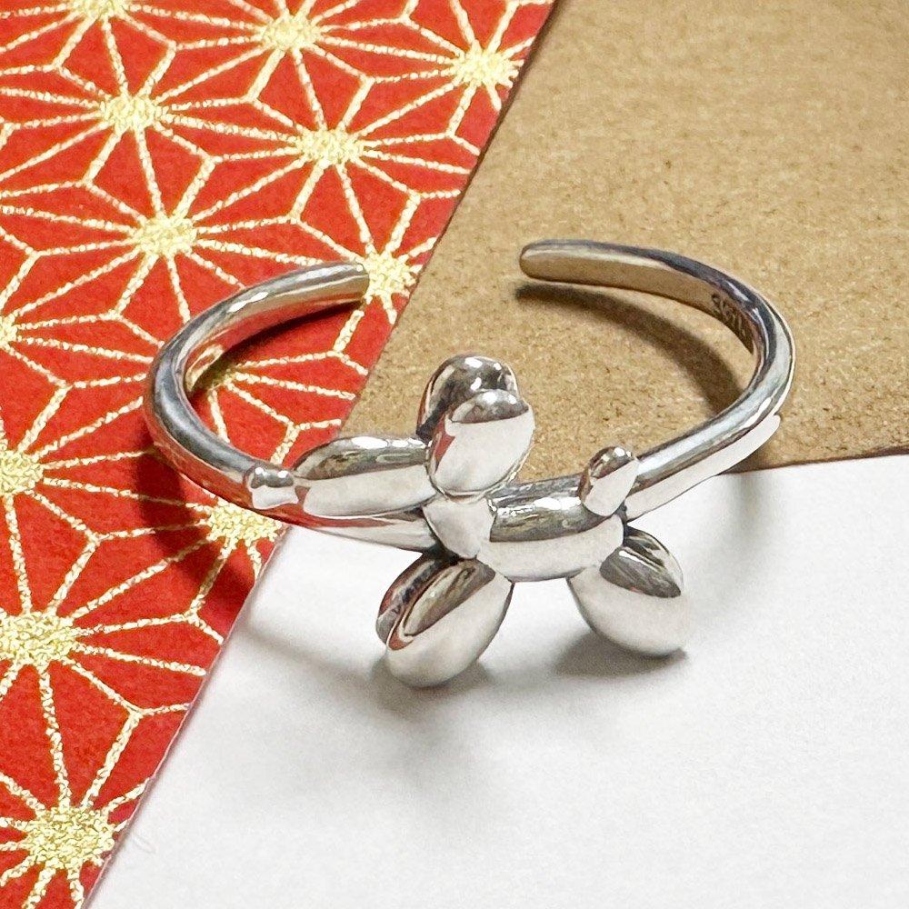 Silvermoon925 Sterlingsilberring Jr001 molliger Ballonwelpenring Größe 10~
