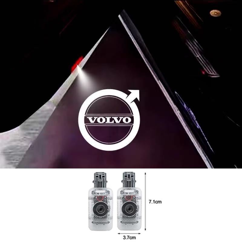 2Pcs HD Car Door Logo Welcome Light Projector Lamps For Volvo XC60 XC40 EX30 V60 V40 XC90 XC70 V50 S60 V70 S90 Olestar AWD S80
