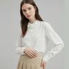 Shop Women S Feminine Ruffle Neck blouSe Ivory Siu Wbl 21022