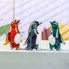 Glass Blown Penguin Figurine Simulated Figurine Collectible Sculpture Ornament  Home Table Decor