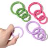 5/10pcs Color O Ring Spring Clasps Round Alloy Key Ring Openable Spring Buckle Hook For DIY Connector Jewelry Accessories