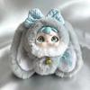 Bowknot Decoration Vinyl Face Doll Pendant Drooping Ear Rabbit Doll  Jewelry Accessories