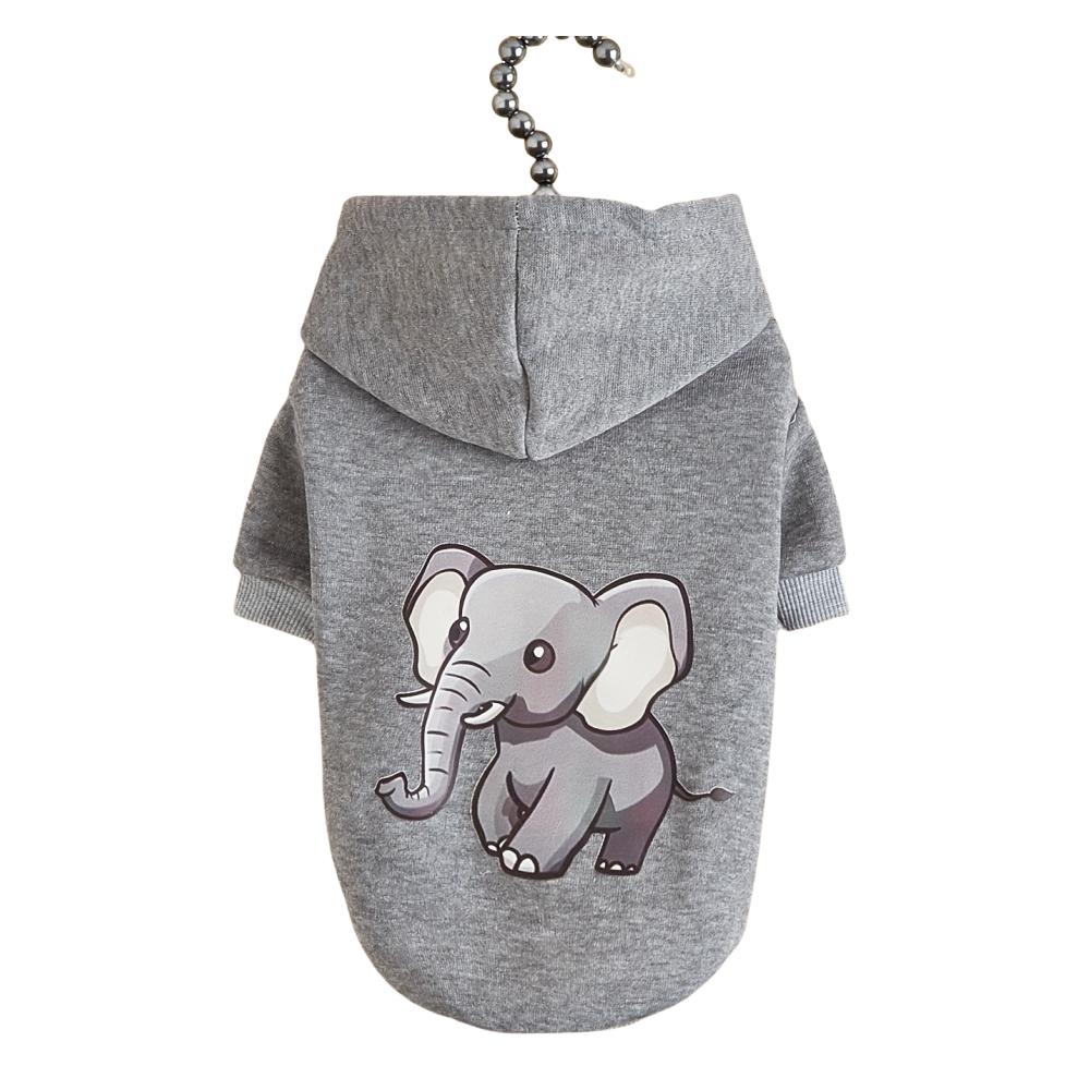 Sweatshirt pet dog dog cat hooded sweatshirt with fleece comfortable and warm print pattern cute and simple