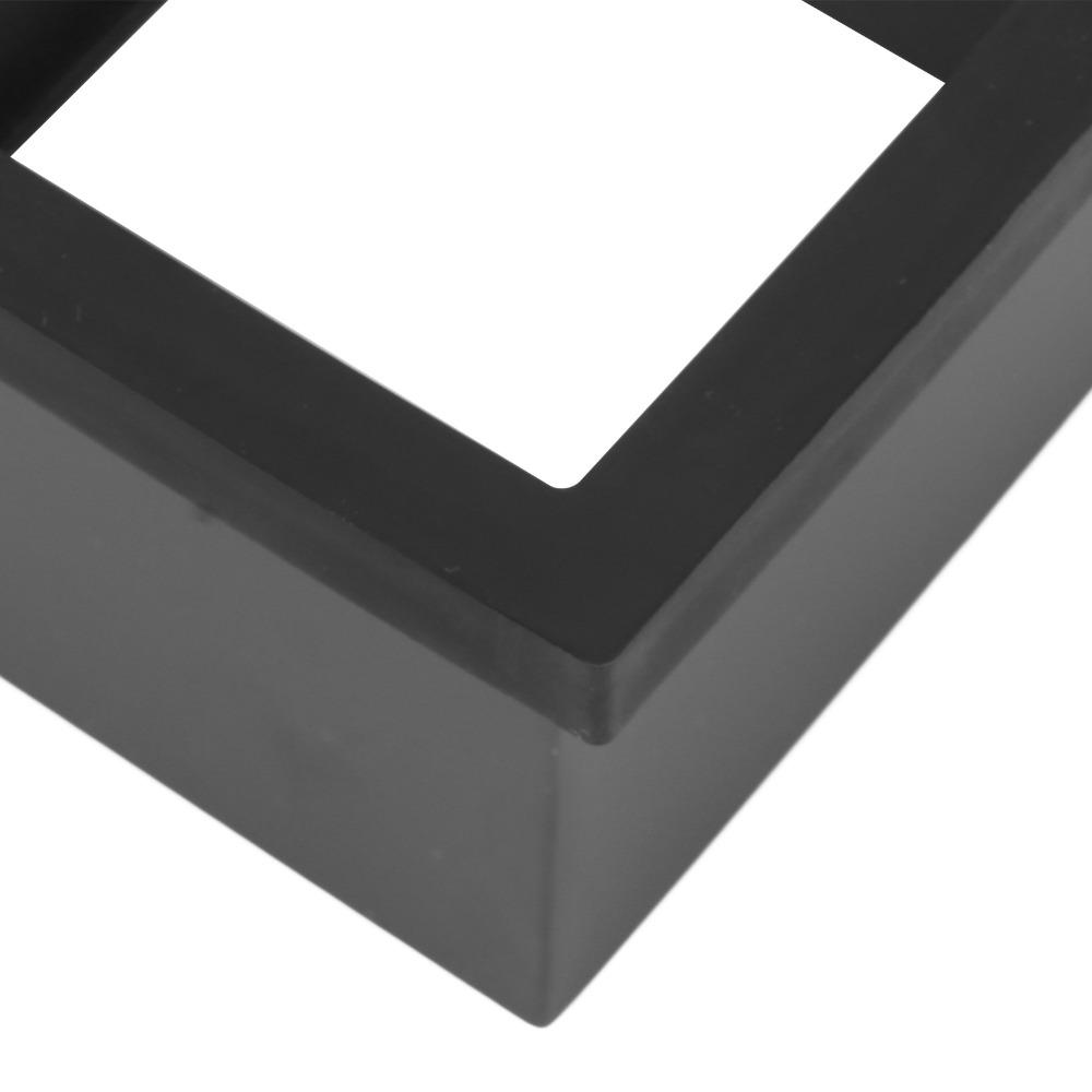 Black Rubber Coffee Knock Box Stainless Steel Bottomless Knock Box  Commercial Coffee Shop