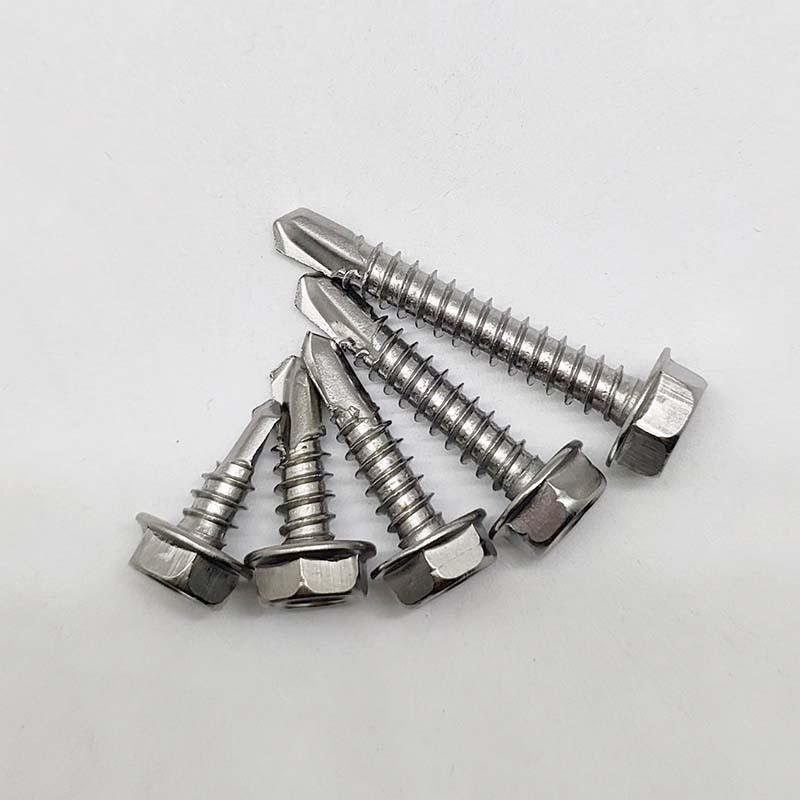 M4.2/M4.8/M6.3 410 Stainless Steel Hex Head Drill-Point Self-Tapping Screws