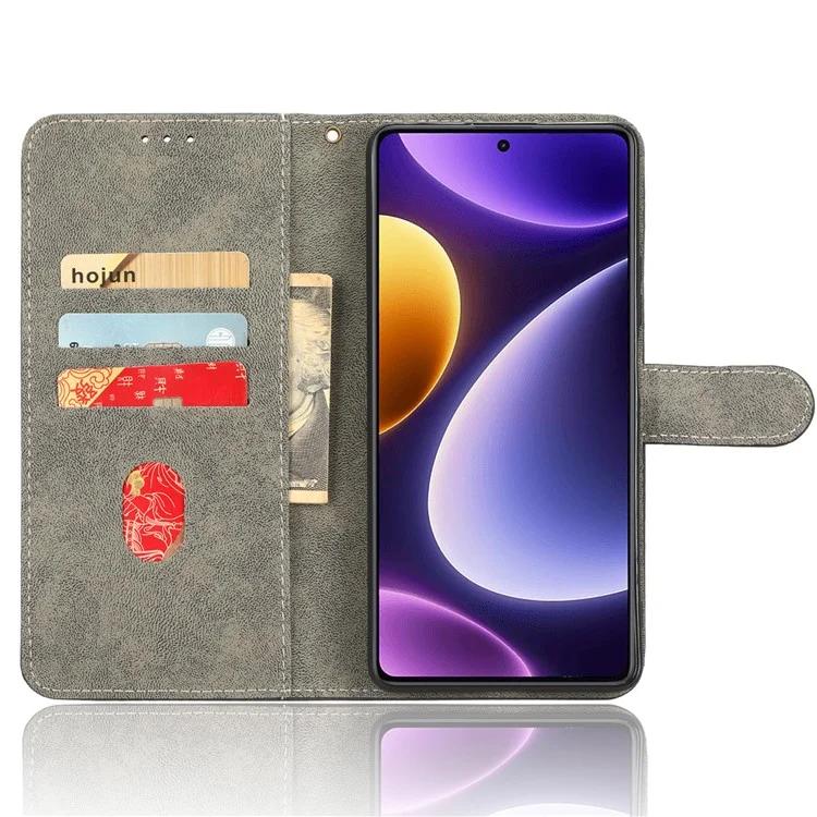 

Для Xiaomi Redmi Note 12 Turbo 5G/Poco F5 5G чехол-кошелек из искусственной кожи с подставкой и RFID-блокировкой чехол-кошелек с ремешком