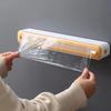 1pc Plastic Bag Holder, Plastic Cling Film Cutting Dispenser, Magnetic Cutting Box, Magnetic Refillable Plastic Packaging Dispenser