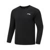 Breathable Solid Color Round Neck Long Sleeve T-Shirt Men Tops ATLW017-1