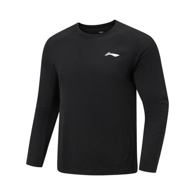 Atmungsaktives einfarbiges Rundhals-Langarm-T-Shirt Herren Oberteile ATLW017-1