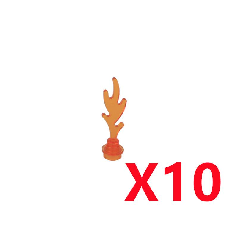 MOC Building Blocks Bonfire Flame Medieval Wine Bottle Accessories Set Candlestick Model Mini Brick Compatible Toy Gift DIY X019