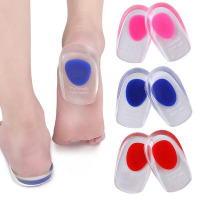 Heel Pad Soft Two-color Heel Pad GEL Silicone Back Foot Cup Heel Pad Half Size Pad