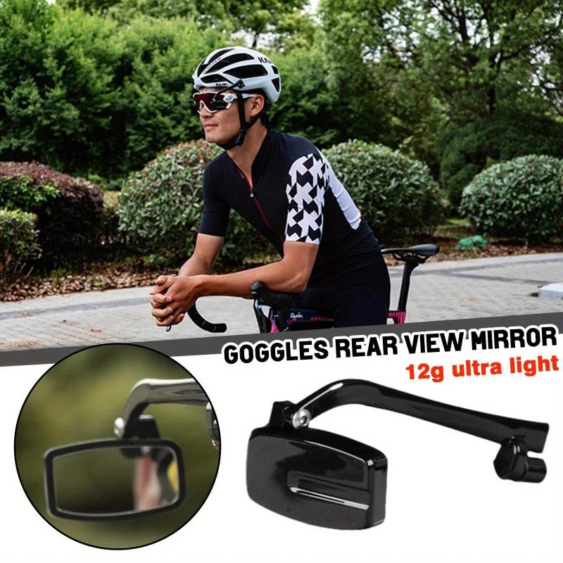 1Pc Bike Bicycle Cycling Riding Glasses Rear View Mirror 360 Rearview Adjustment Rear View Eyeglass Mount Helmet