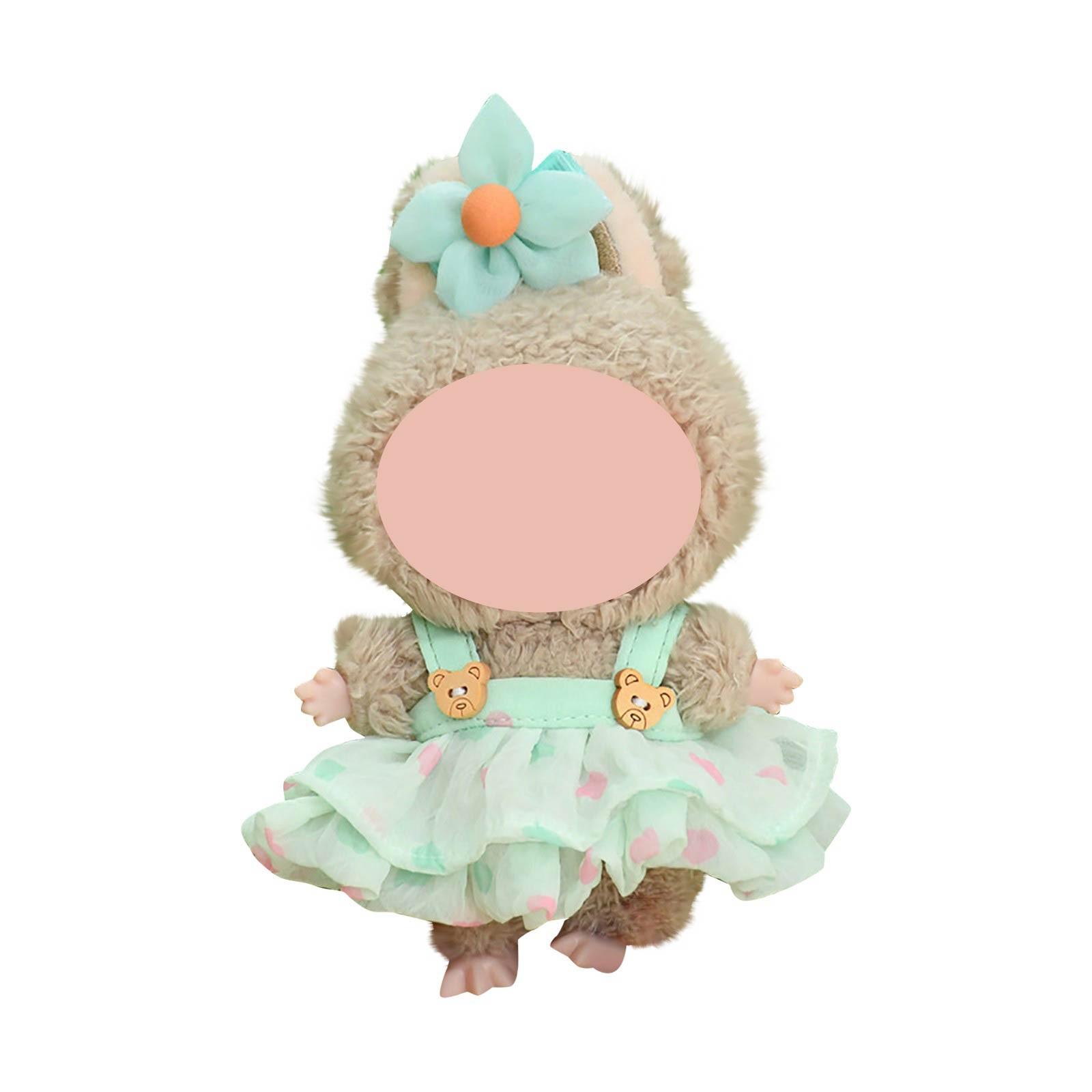 

Забавная одежда для кукол, плюшевые игрушки в стиле аниме и милые аксессуары,милые куклы одежда One Size зелёный