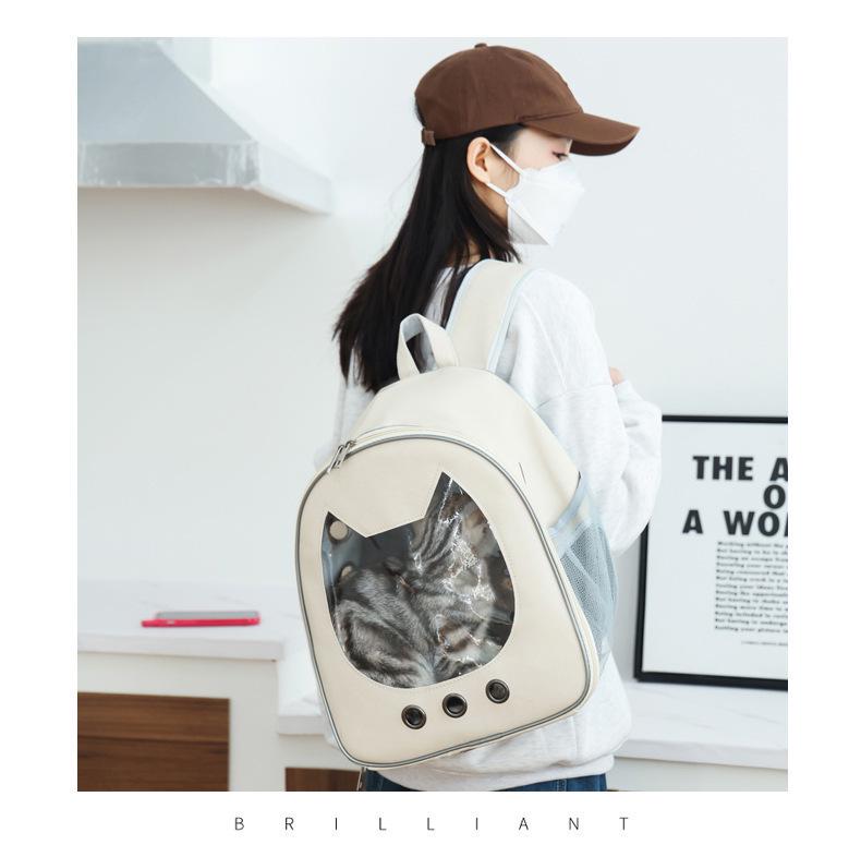 Atmungsaktiver Großer Haustierrucksack & Bett für Katzen und Hunde: Ganzjahres-Design, Tragbares Design