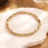 ZAKOL New Trendy Block CCB Beads Bracelet Bangles Punk Hip Hop Fashion Women Men Bracelets Party Accessories